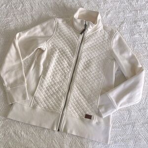LL Bean Cream Zipped Sweatshirt